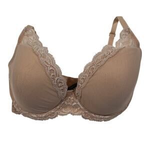 Natori Feathers T-Shirt Bra Cafe Beige Women's Size 32DDD Style 730023 MSRP $68